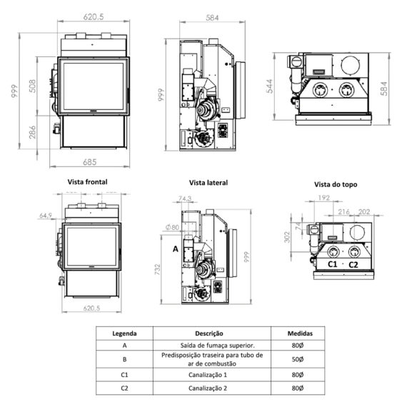 Recuperador a Pellet 8 kW Magikal Blow 8