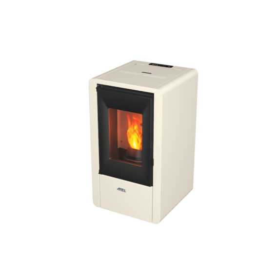 Salamandra a pellet 7kW Ar Ventilado Artel Nina Branco