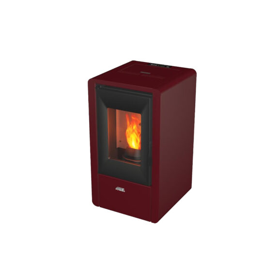 Salamandra a pellet 7kW Ar Ventilado Artel Nina Bordeaux